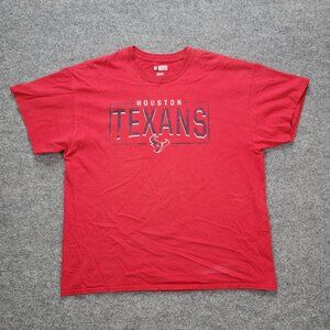 Houston Texans‎ Tshirt Mens XL Red Short Sleeve NFL Team Apparel Football Sports